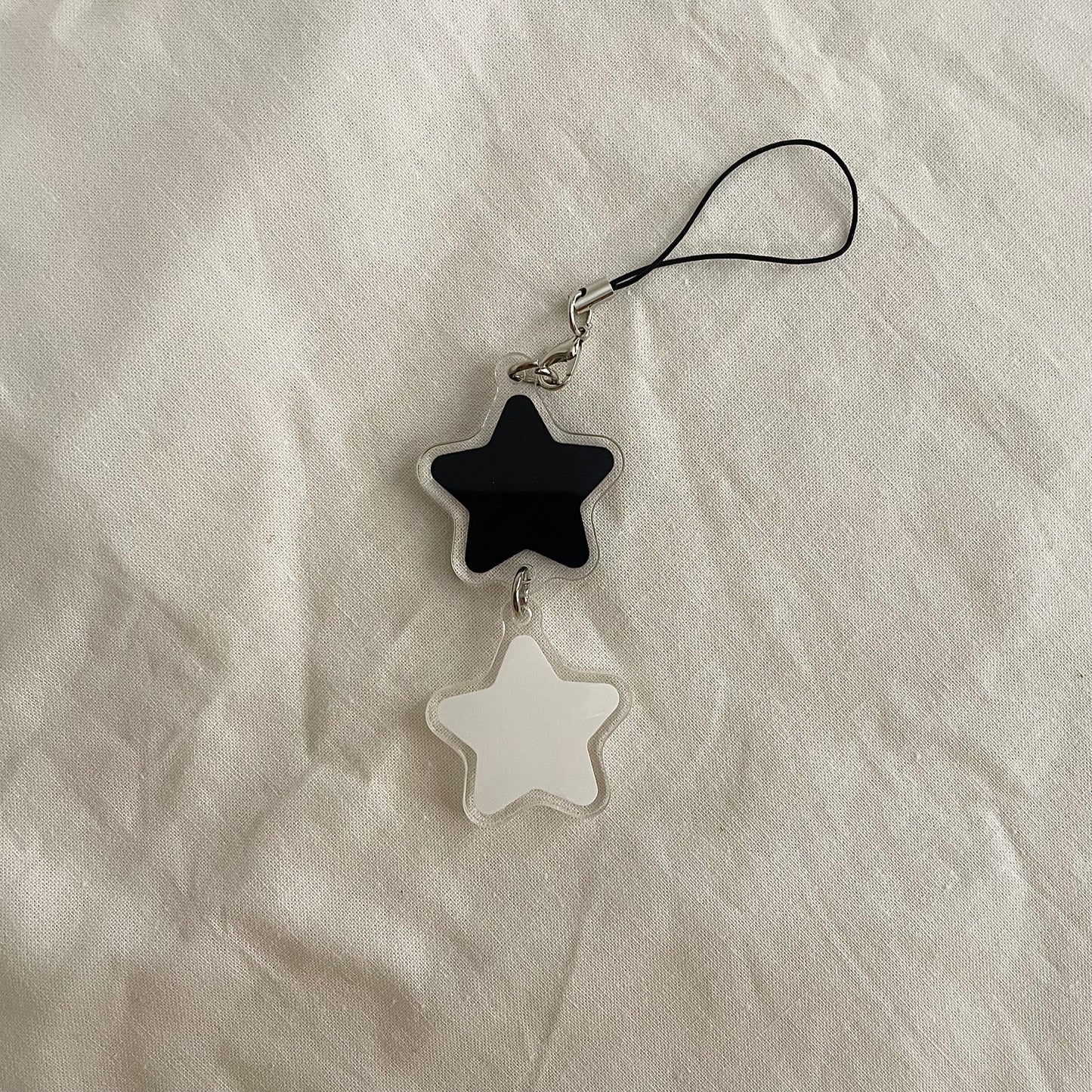 b&w stars duo bag charm