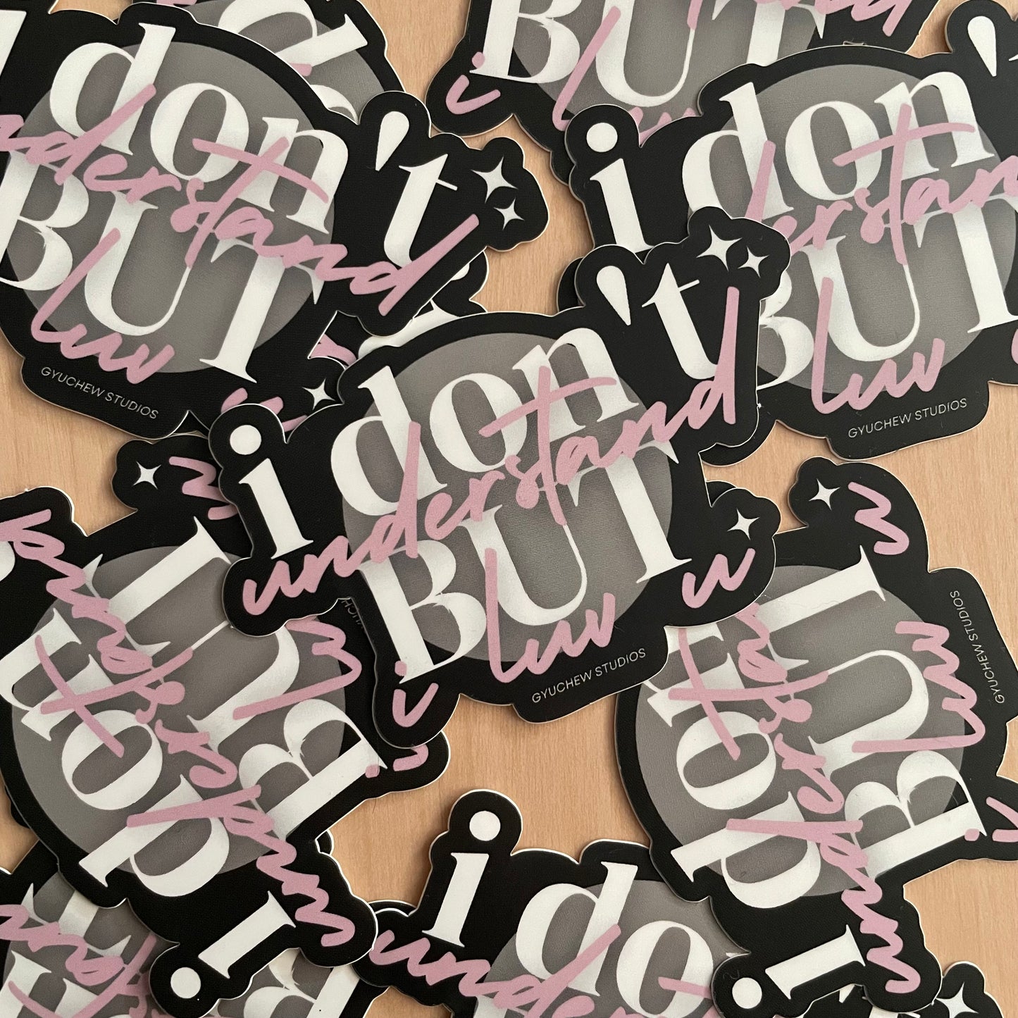 i don’t understand but i luv u sticker