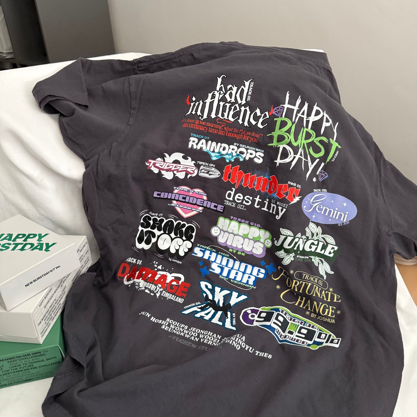 HAPPY BURSTDAY t-shirt