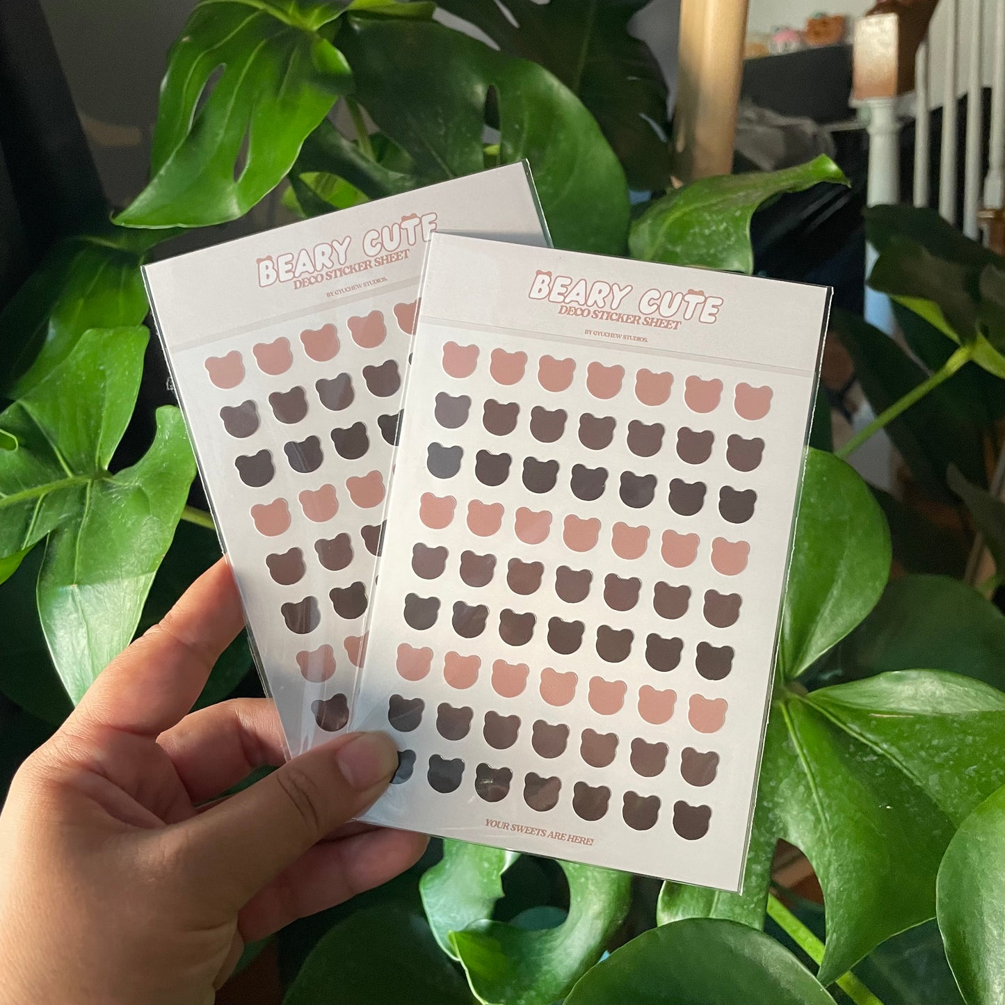 beary cute deco sticker sheet