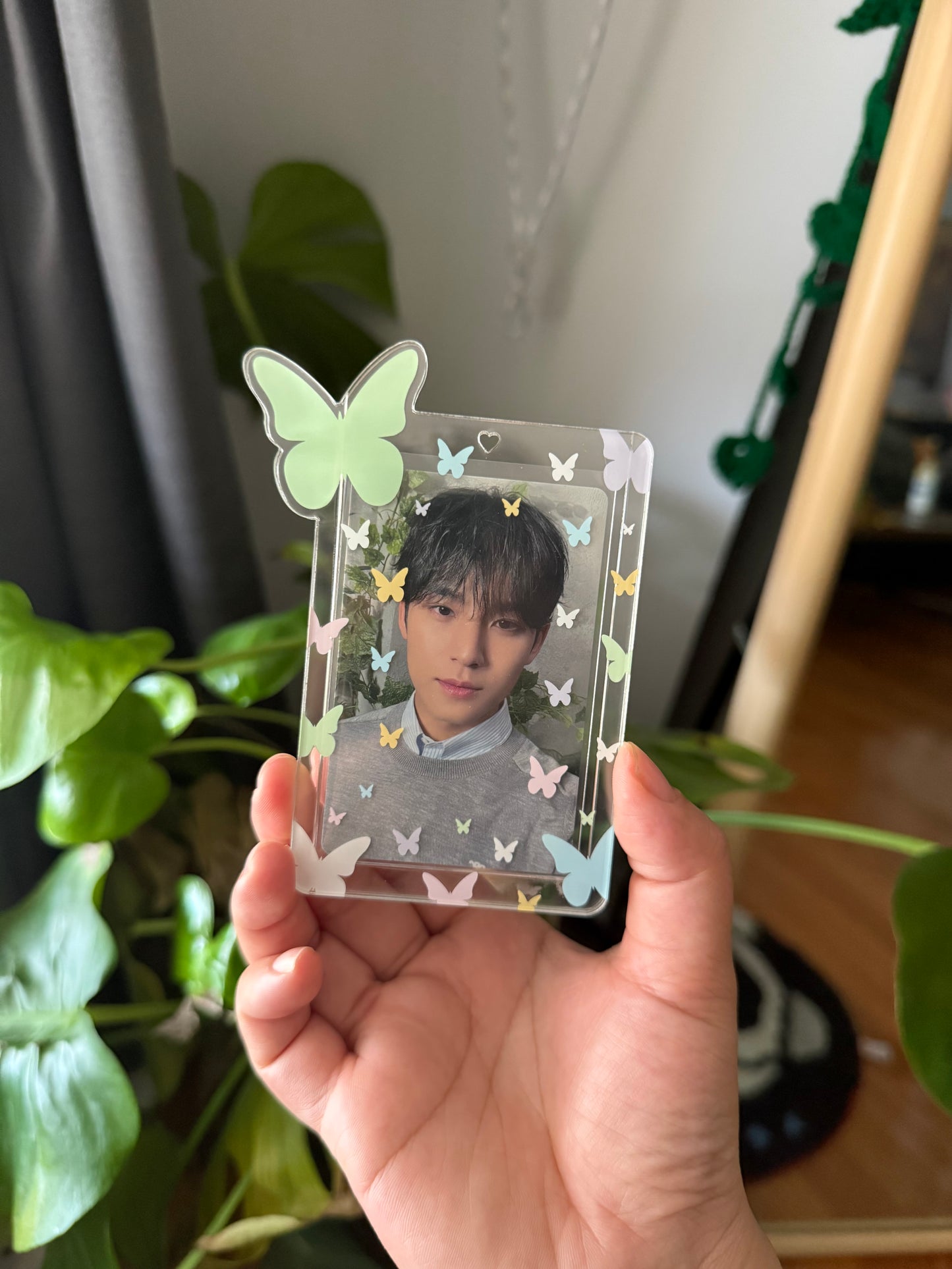 butterflies acrylic photocard holder