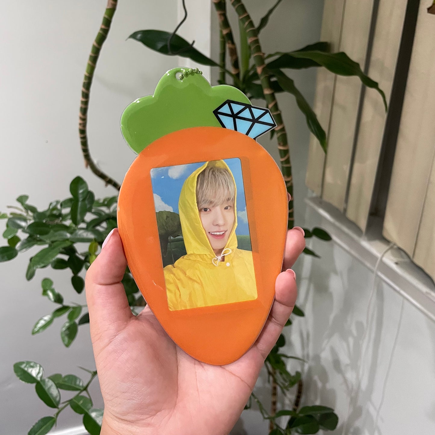 carrot carat pvc photocard holder