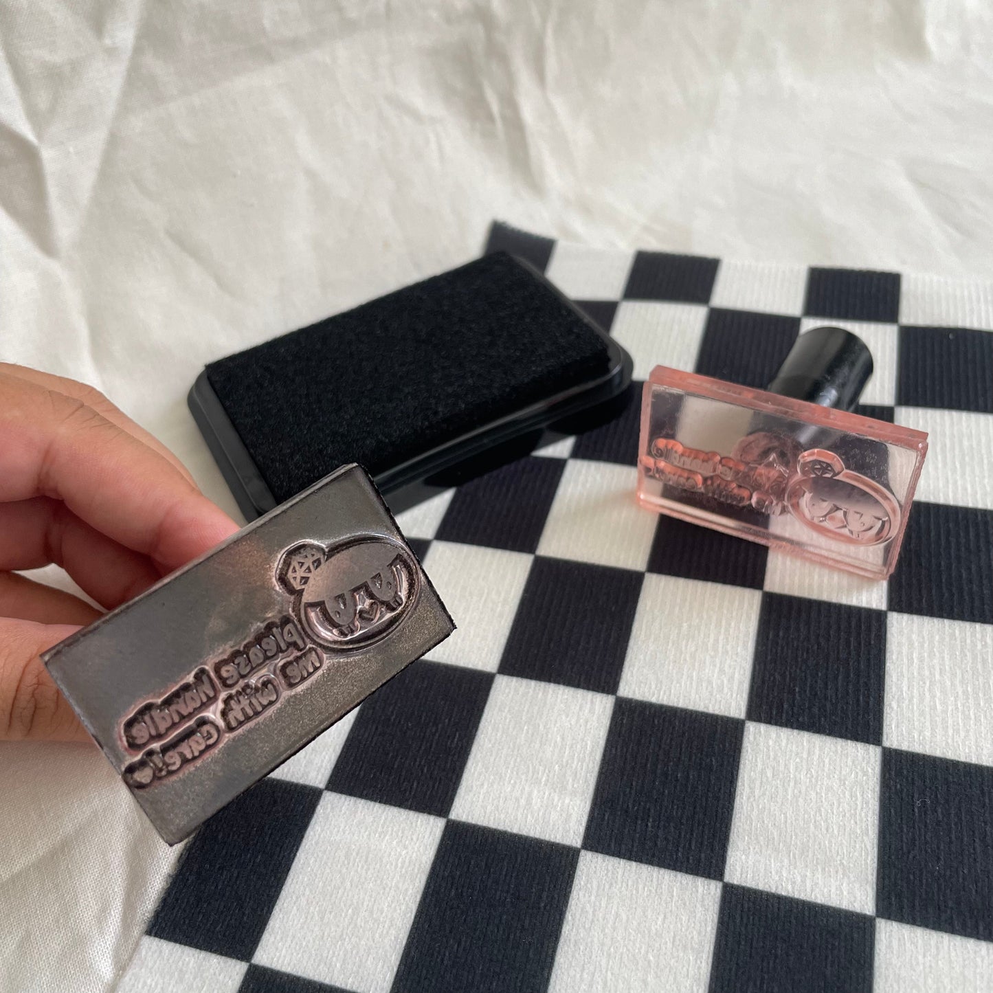 bongbongie handle me with care acrylic stamp