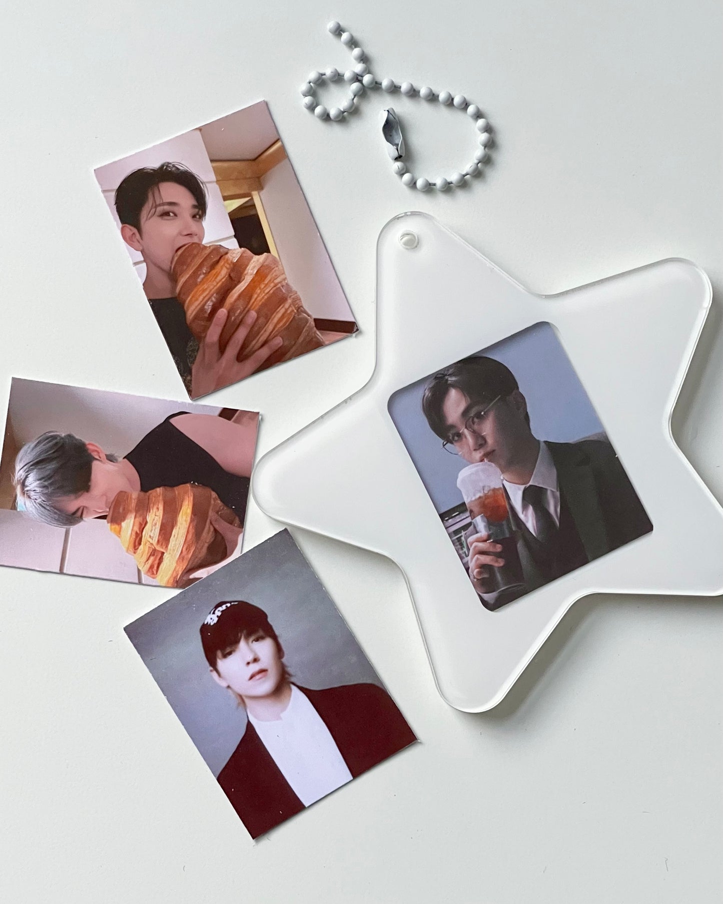 super stars acrylic mini id photo holder