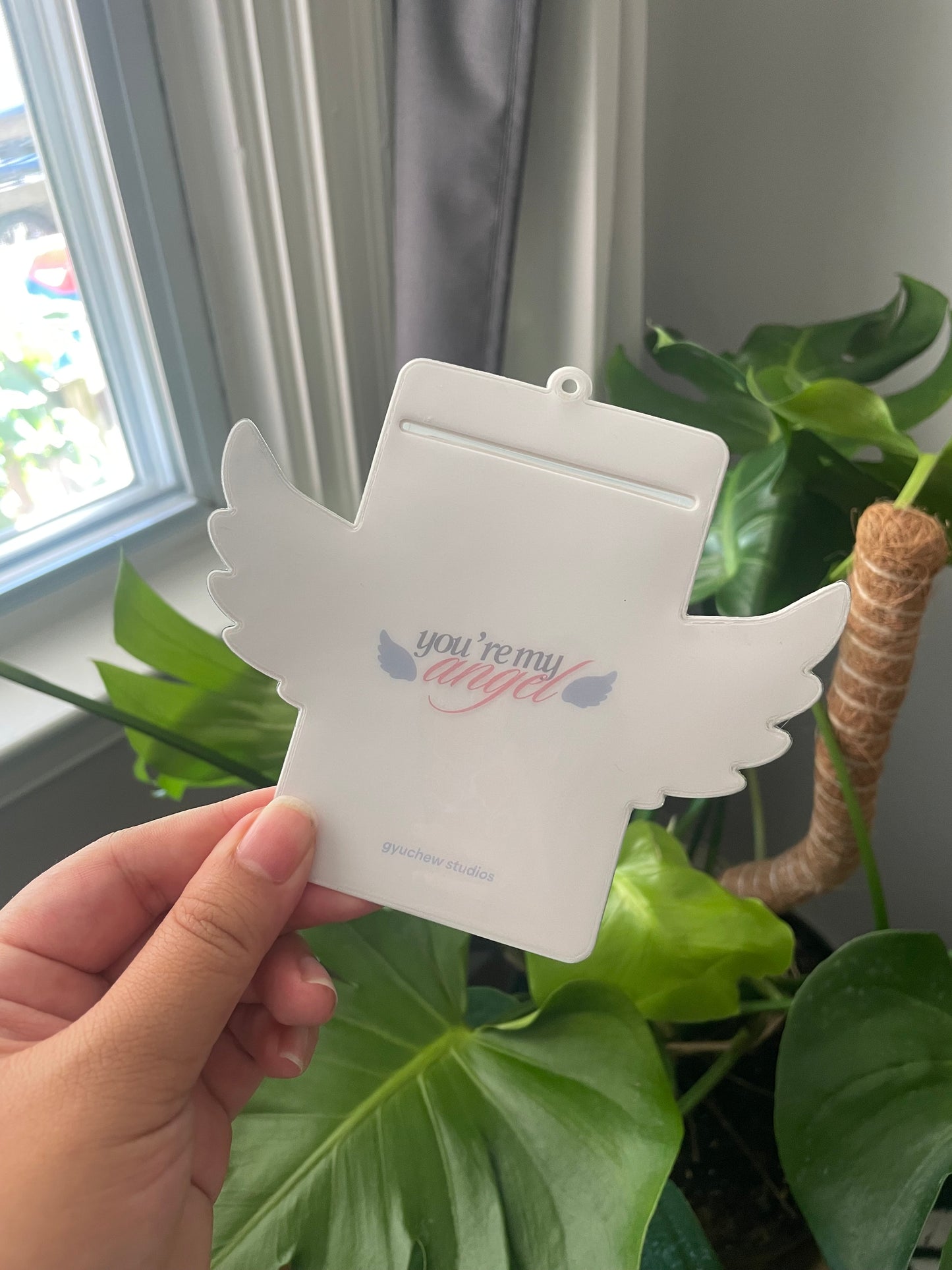 angel wings pvc photocard holder