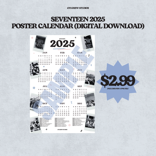 [DIGITAL VERSION] 2025 poster calendar