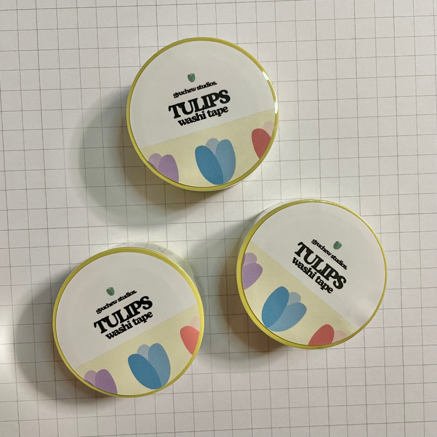 tulips washi tape (b-grades)