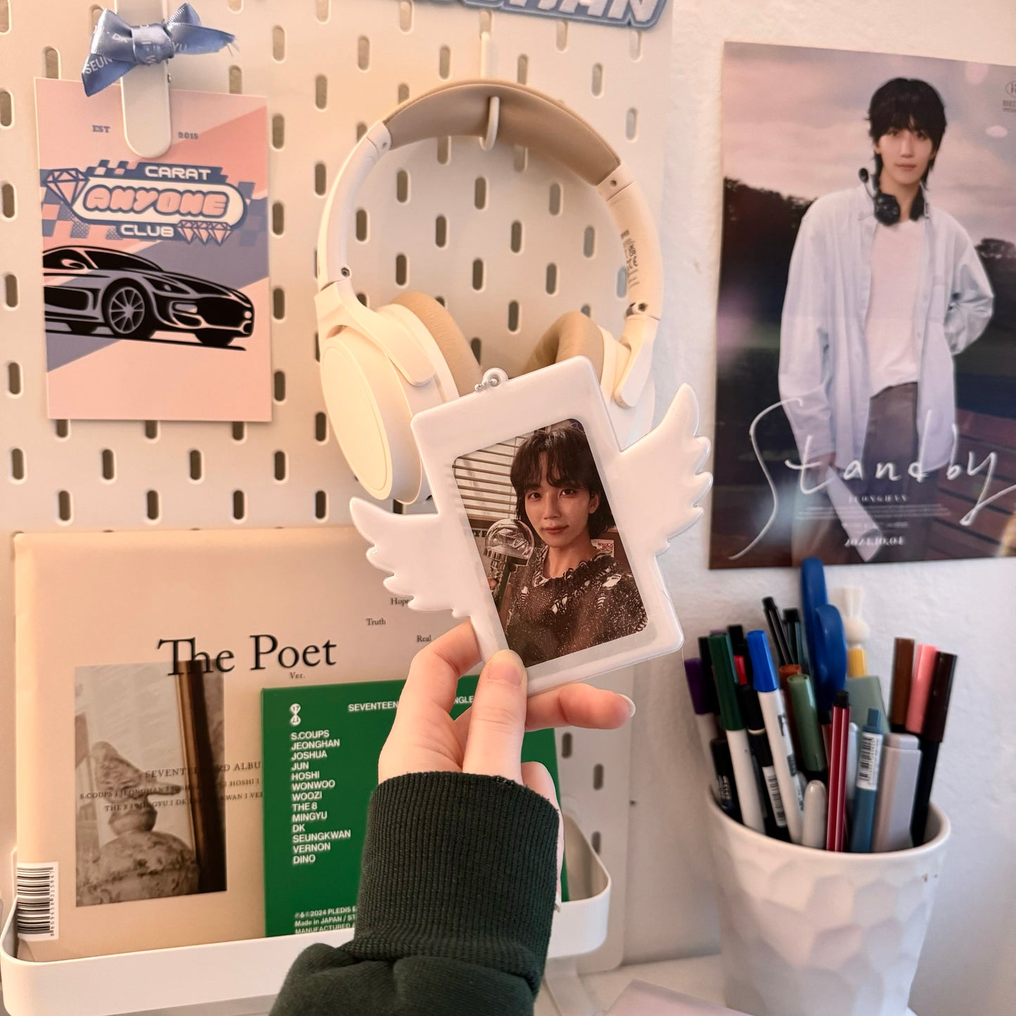 angel wings pvc photocard holder