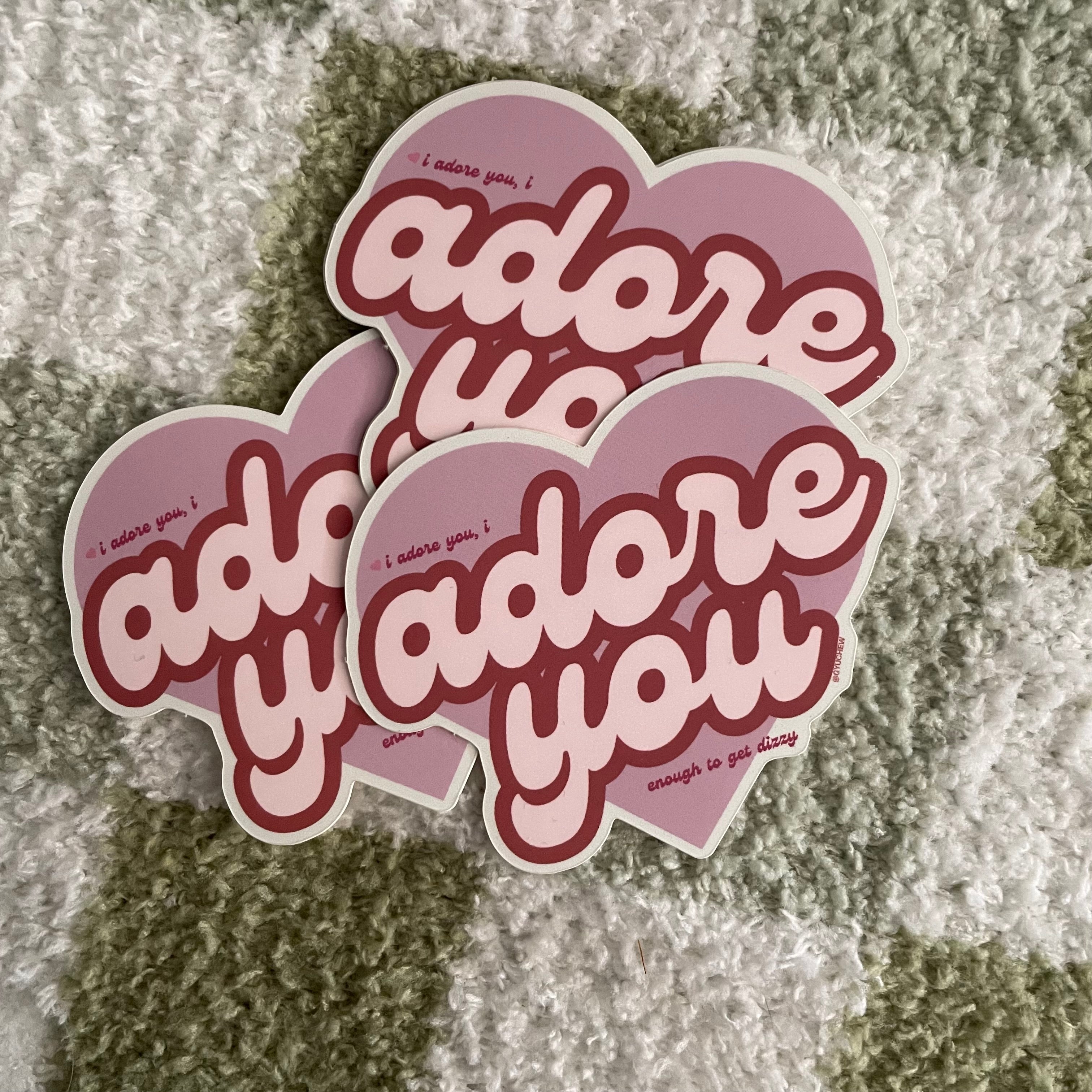Adore Stickers adore you sticker – GYUCHEW STUDIOS
