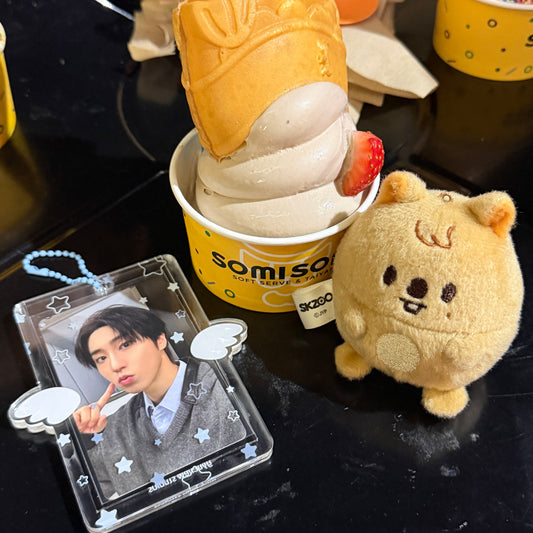 starry angel acrylic photocard holder