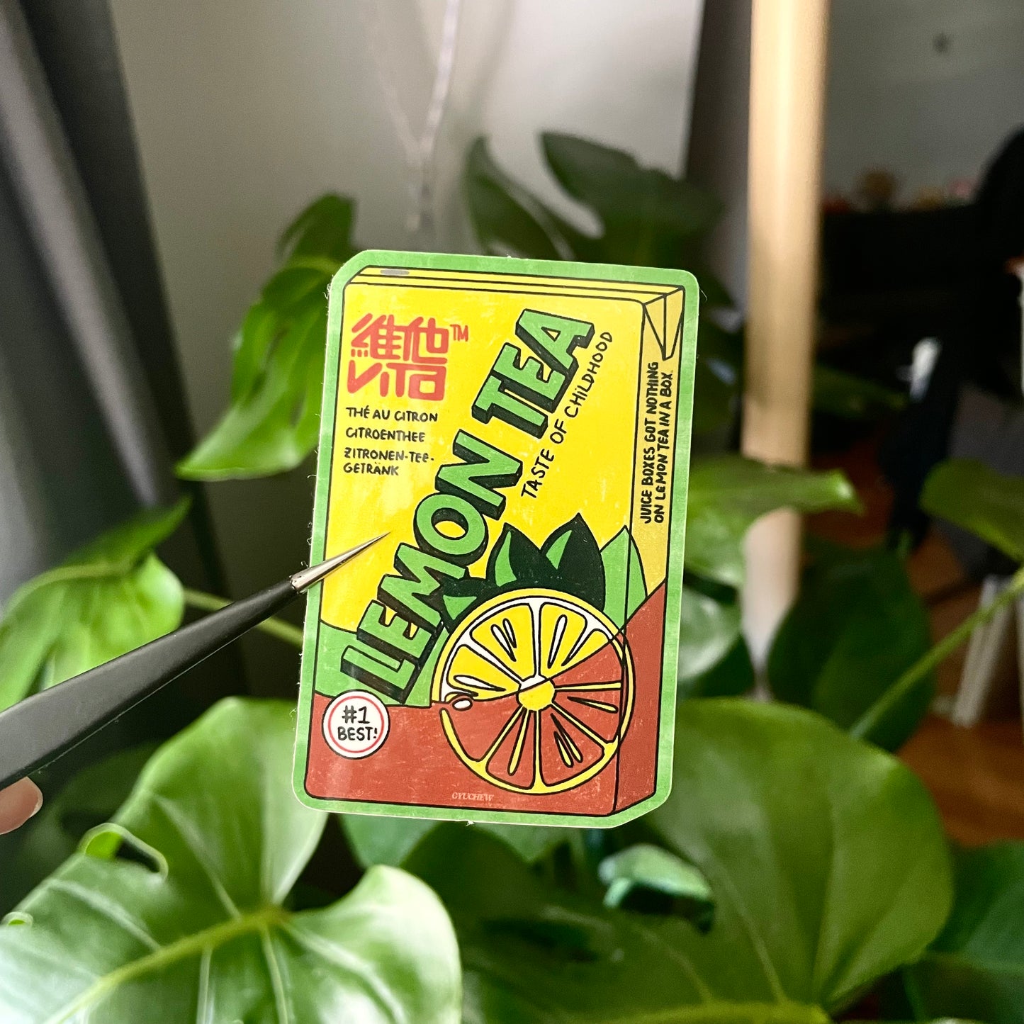 lemon tea sticker