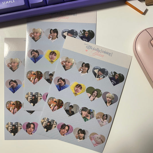 jeonghan day sticker sheet