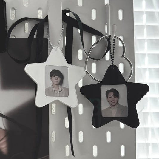 super stars acrylic mini id photo holder