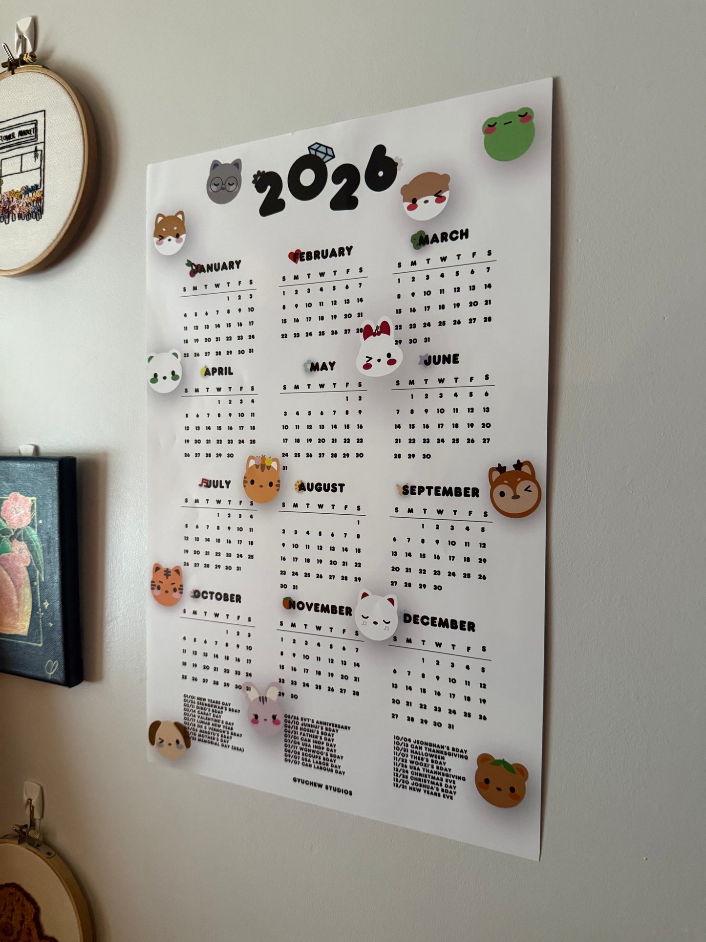 [PREORDER] 2026 SVT ot13 poster calendar