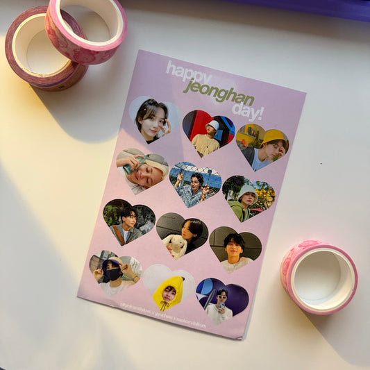 jeonghan day sticker sheet