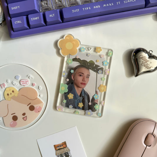 spring blooms photocard holder