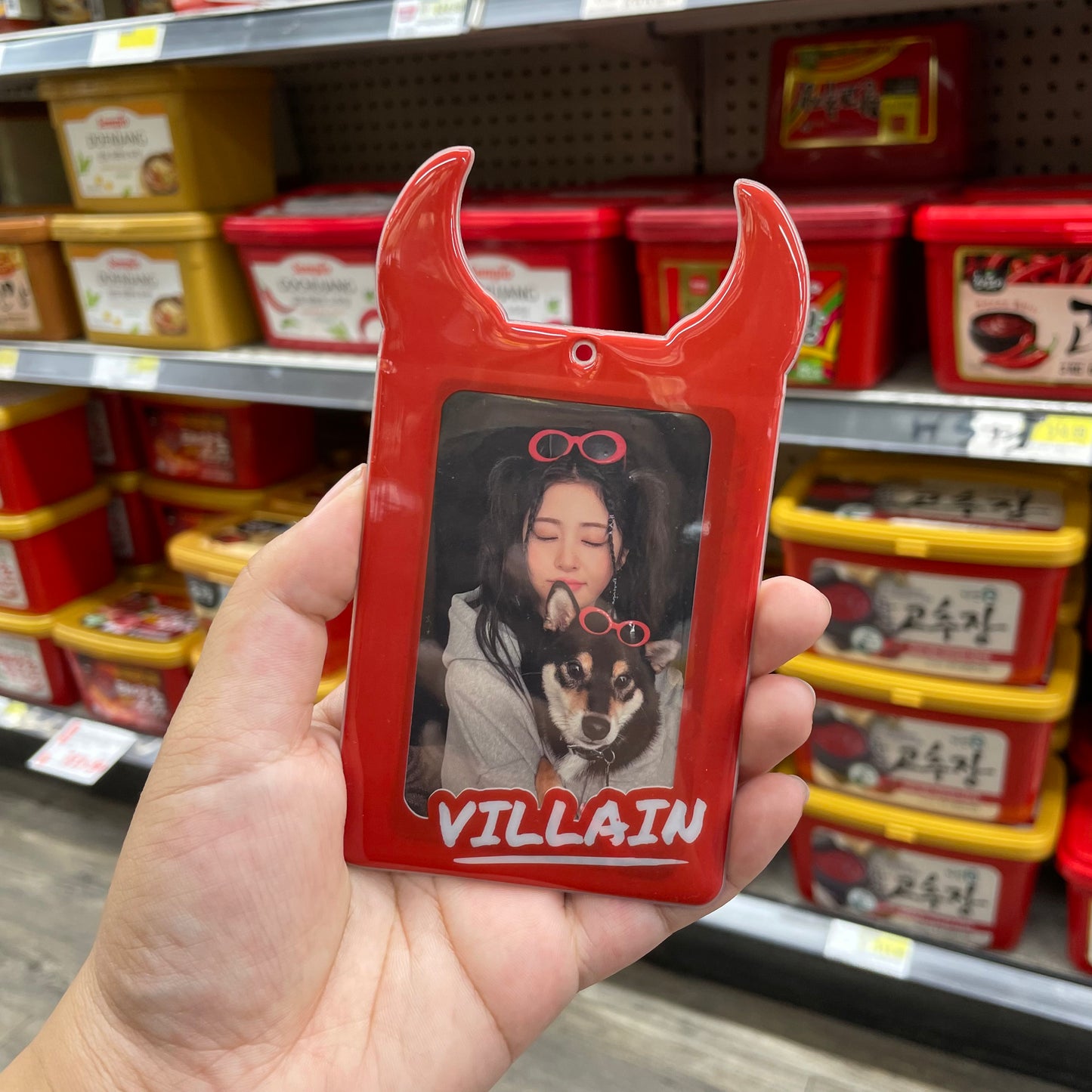 devil / villain pvc photocard holder