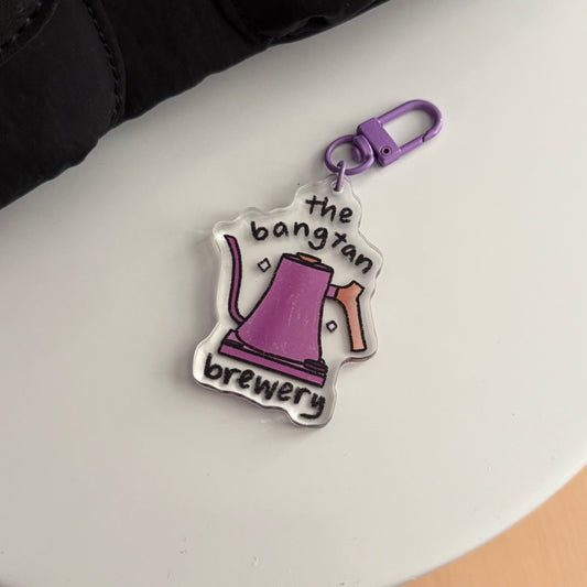 the bangtan brewery acrylic keychain