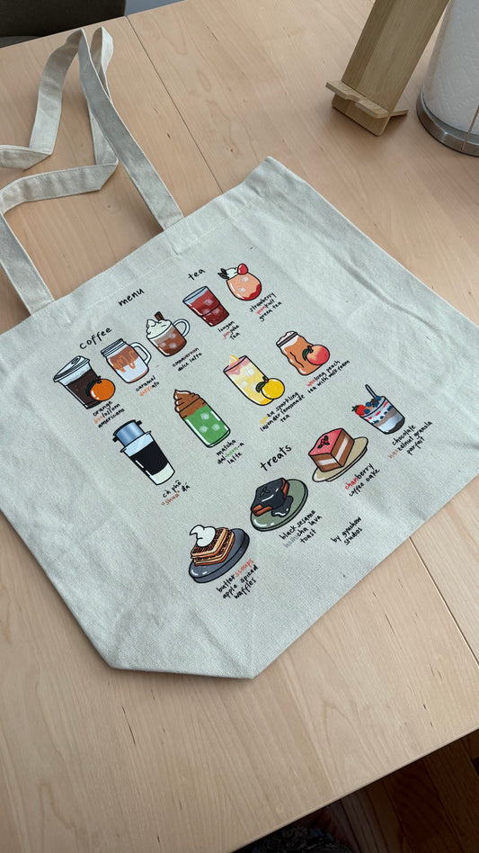 carat cafe tote bag