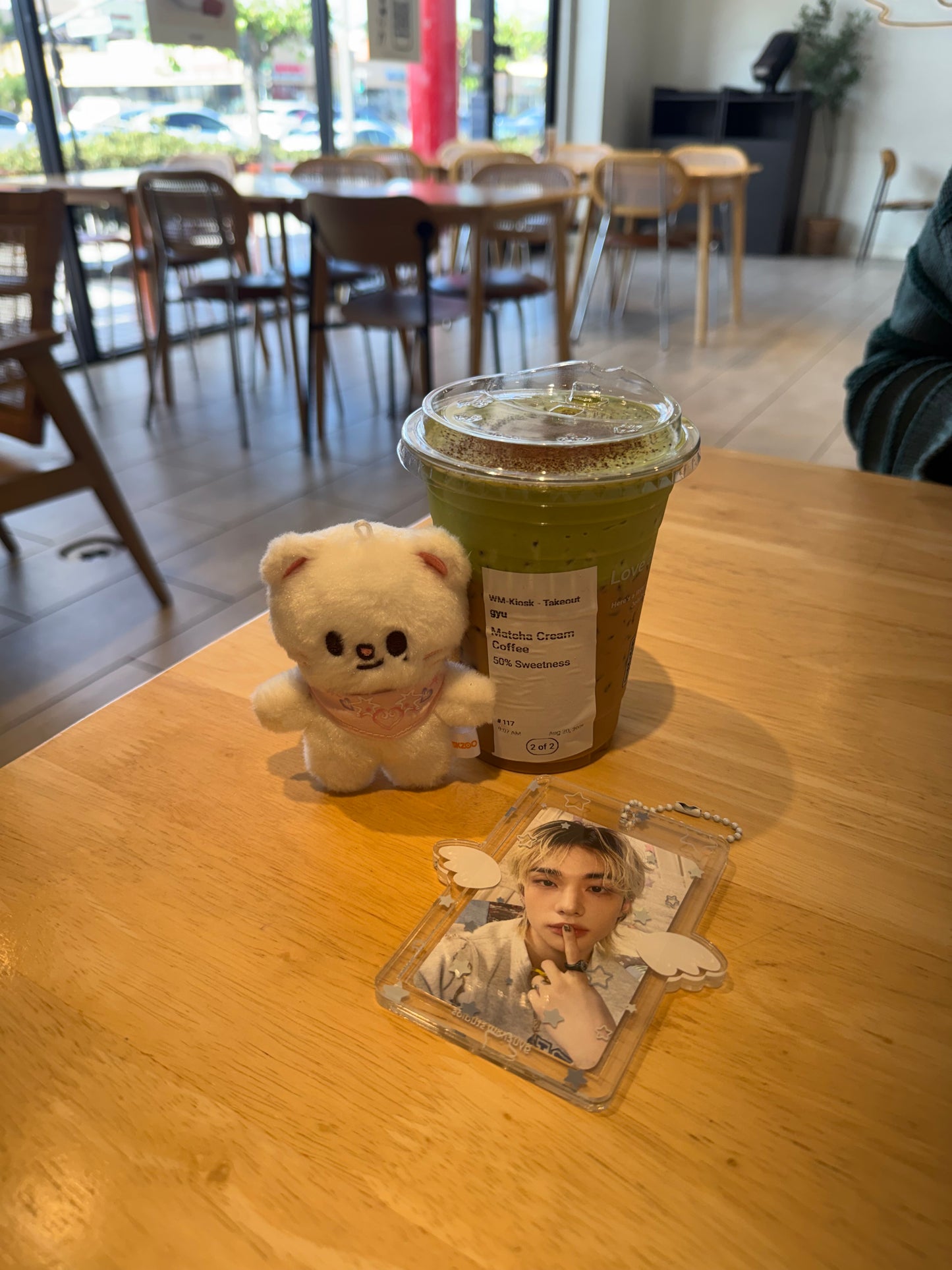 starry angel acrylic photocard holder