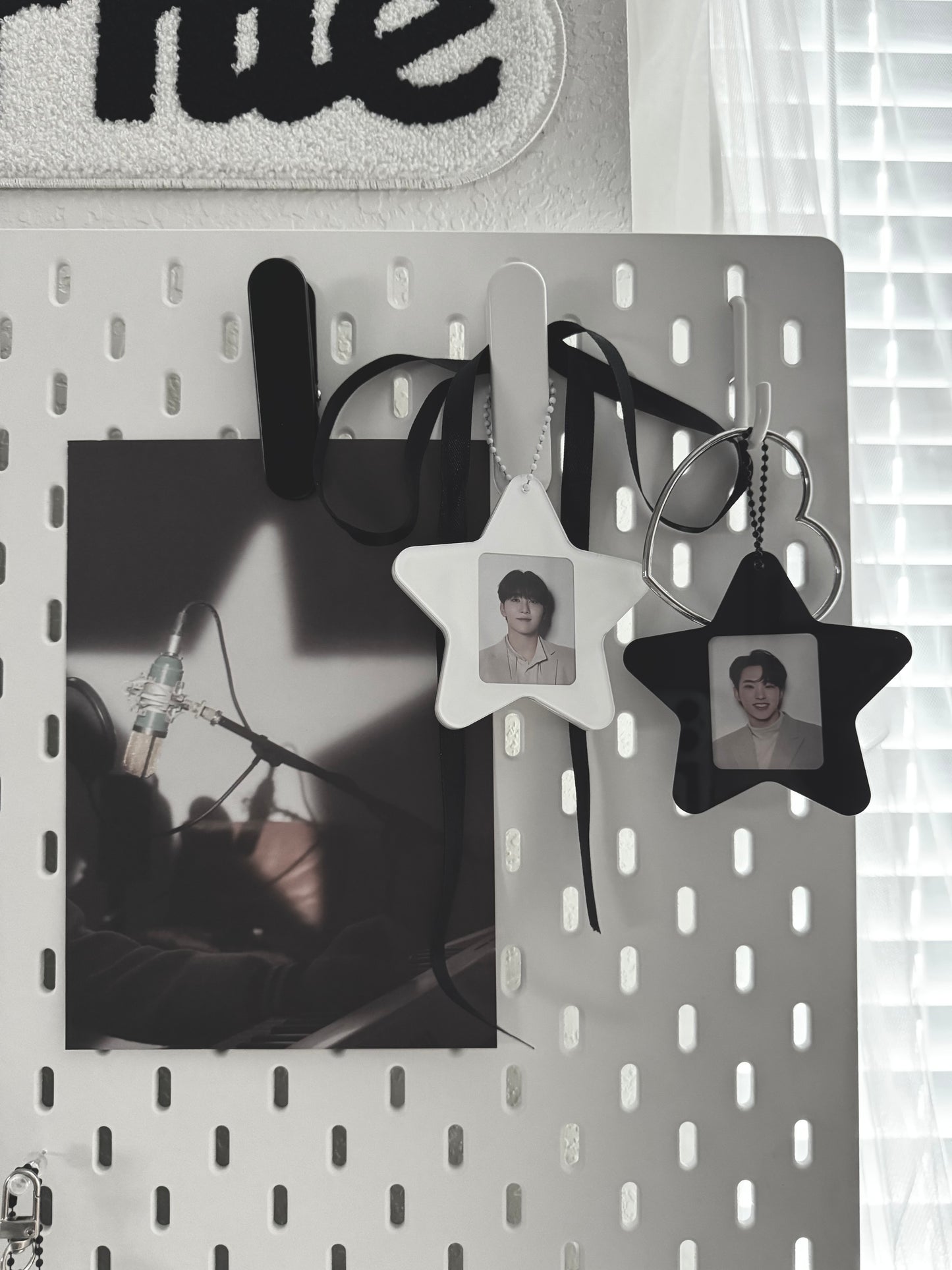 super stars acrylic mini id photo holder