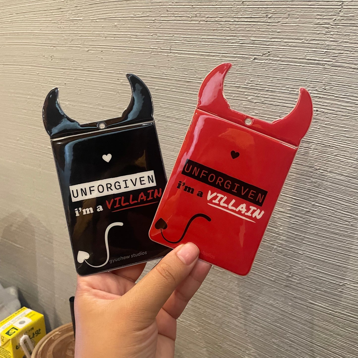 devil / villain pvc photocard holder