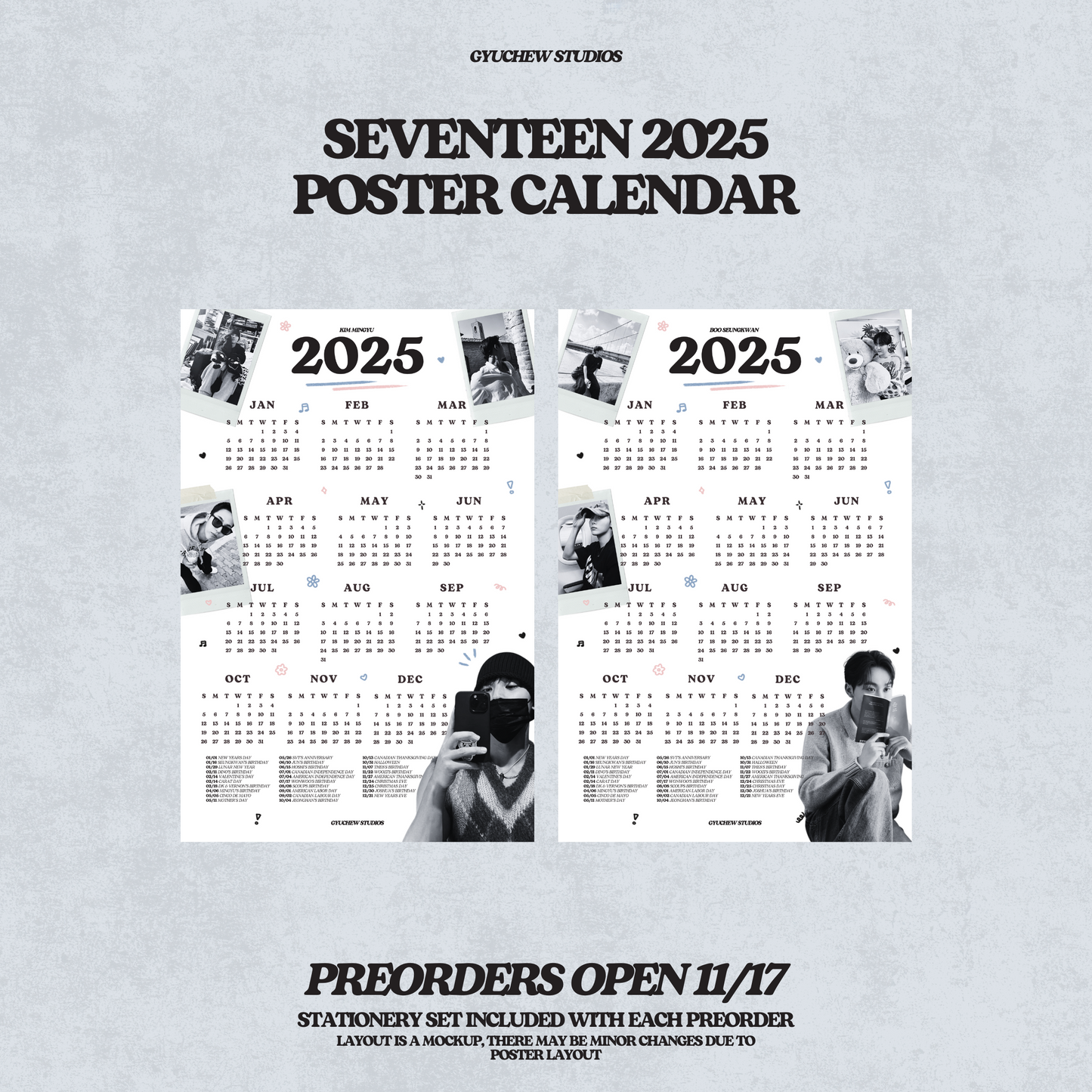 2025 SVT poster calendar