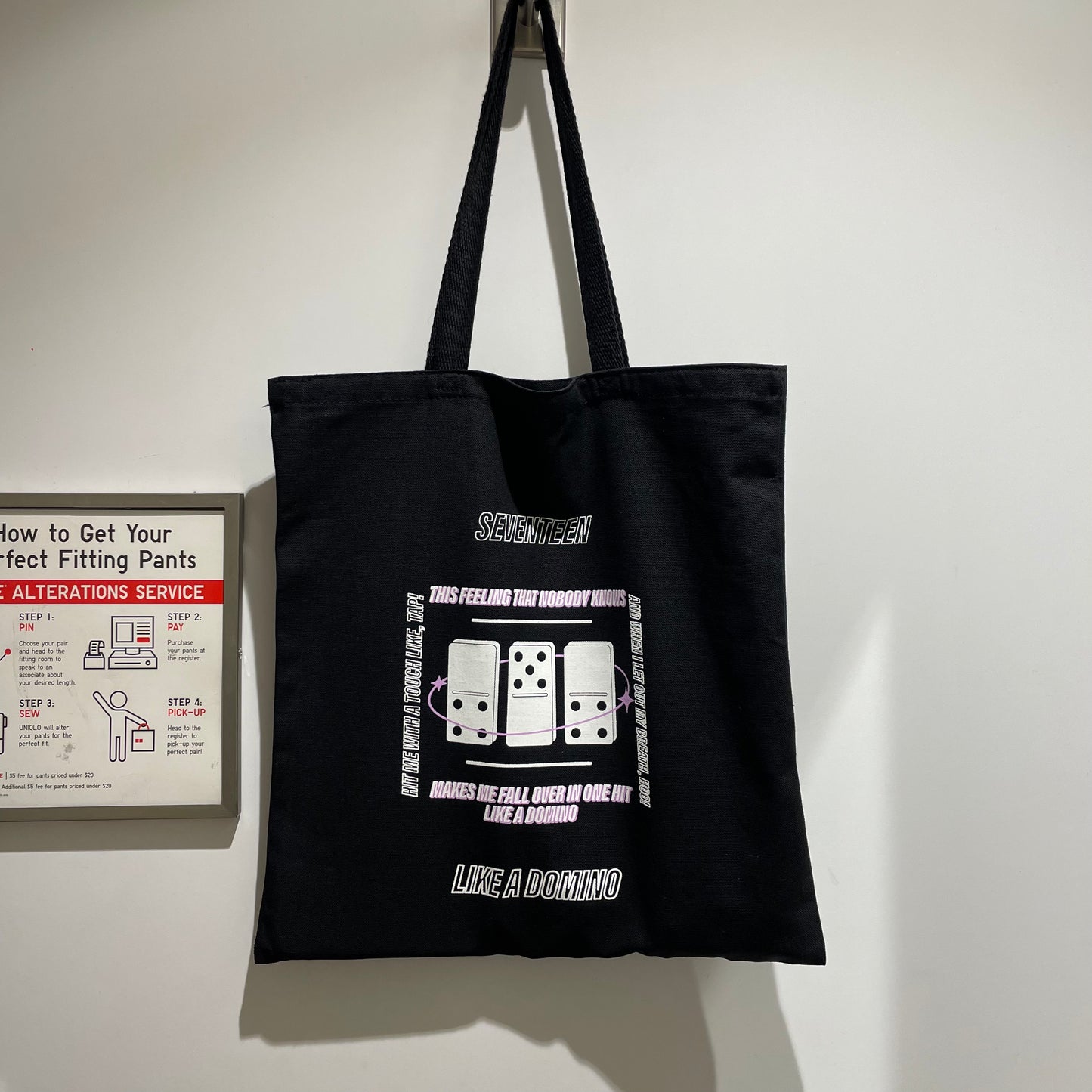 domino tote bag